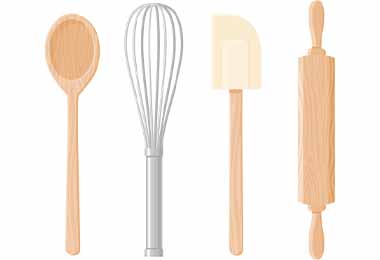 Utensilios de cocina de madera