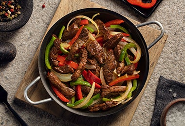 Carne salteada con verduras cena rápida  