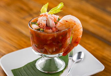 Ceviche hecho con ají panca.