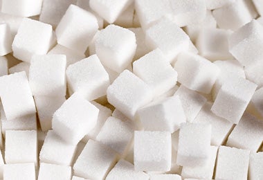 Cubos de azúcar blanca para hacer algodón de azúcar 
