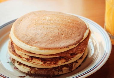 Pancakes preparados con fécula de maíz (maicena) y harina.