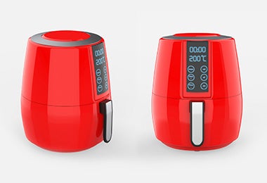 Freidora de aire, uno de los electrodomésticos comparados con la olla multifuncional. 