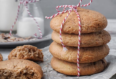 Galletas de harina de linaza o chía, uno de los sustitutos del huevo. 