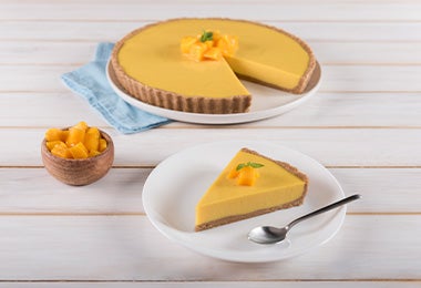 Cheesecake de mango. 