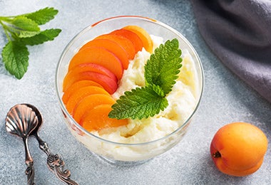 Postre fácil con durazno