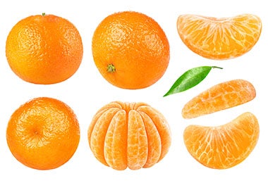 Quitar cáscara de mandarina
