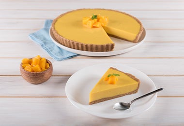  Pie de mango, una receta deliciosa para preparar como postre. 