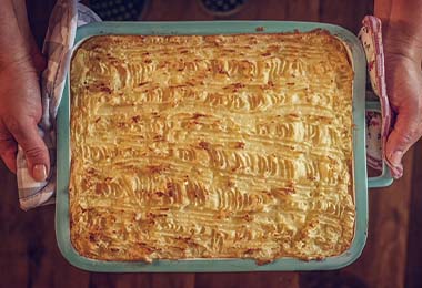 Papas preparadas al horno, un tipo de cocción.