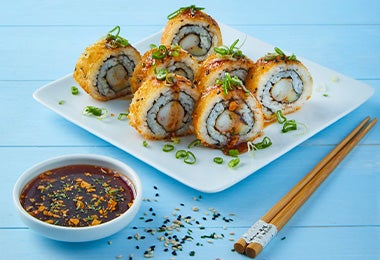 Tipos de sushi tempura roll 