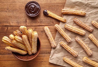 Tipos de masa en repostería para hacer churros  