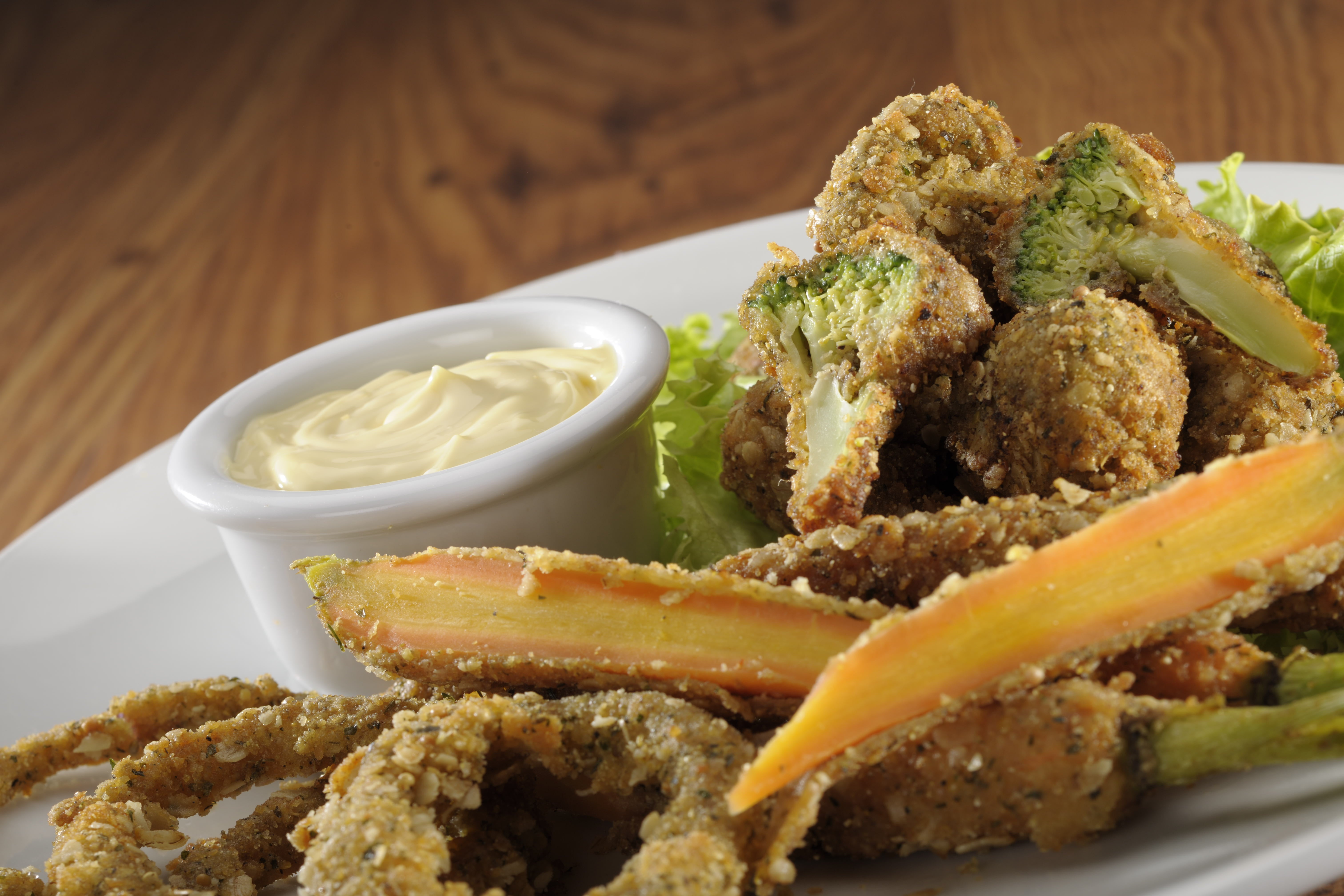 Vegetales apanados Vegetales apanados