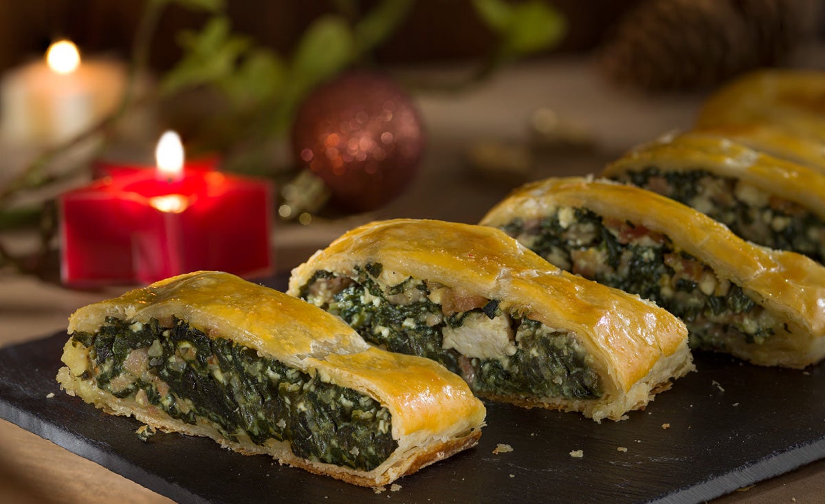 Strudel de espinaca