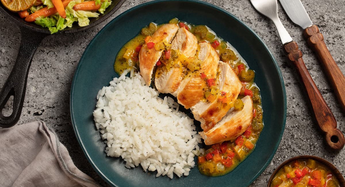 Pollo en salsa caser