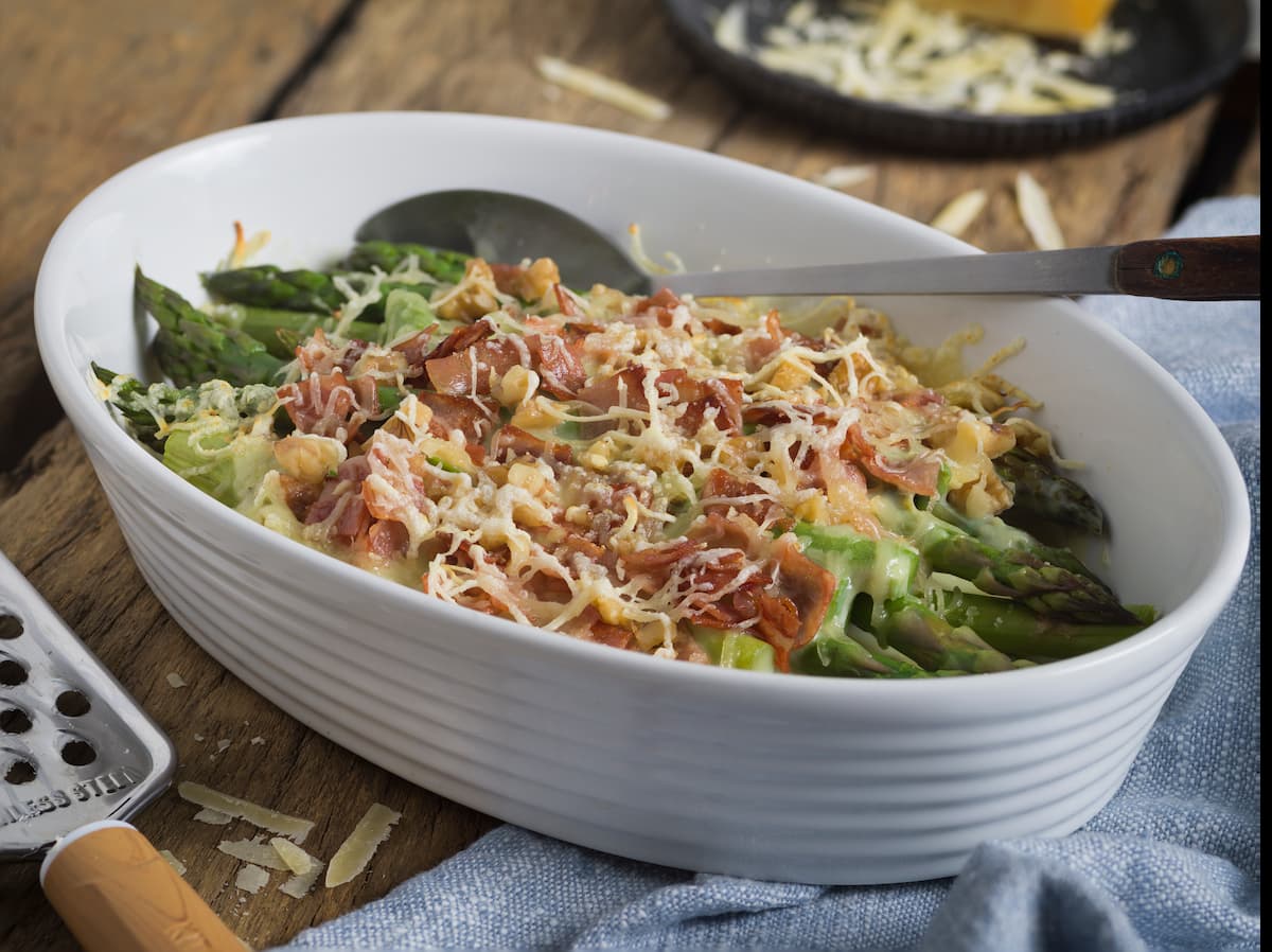 Esparragos Gratinados