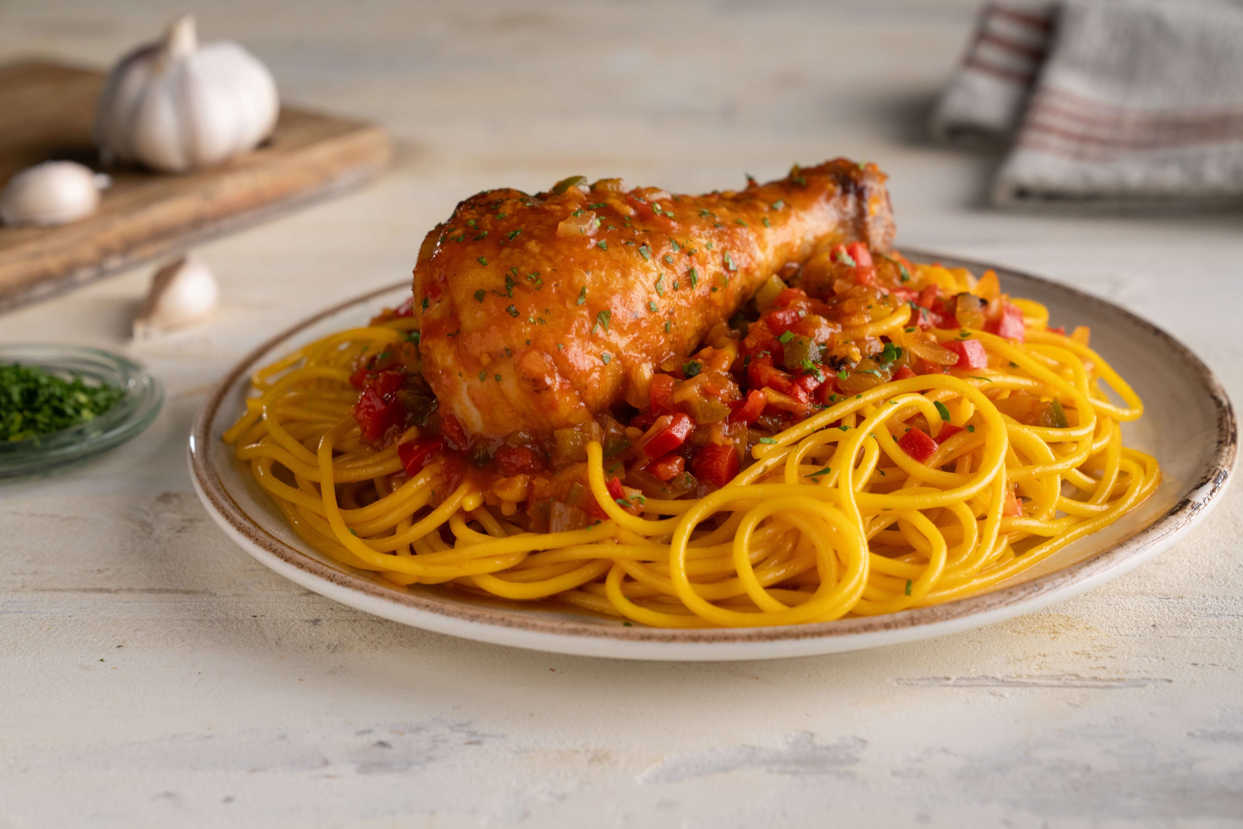 Tallarin con Pollo