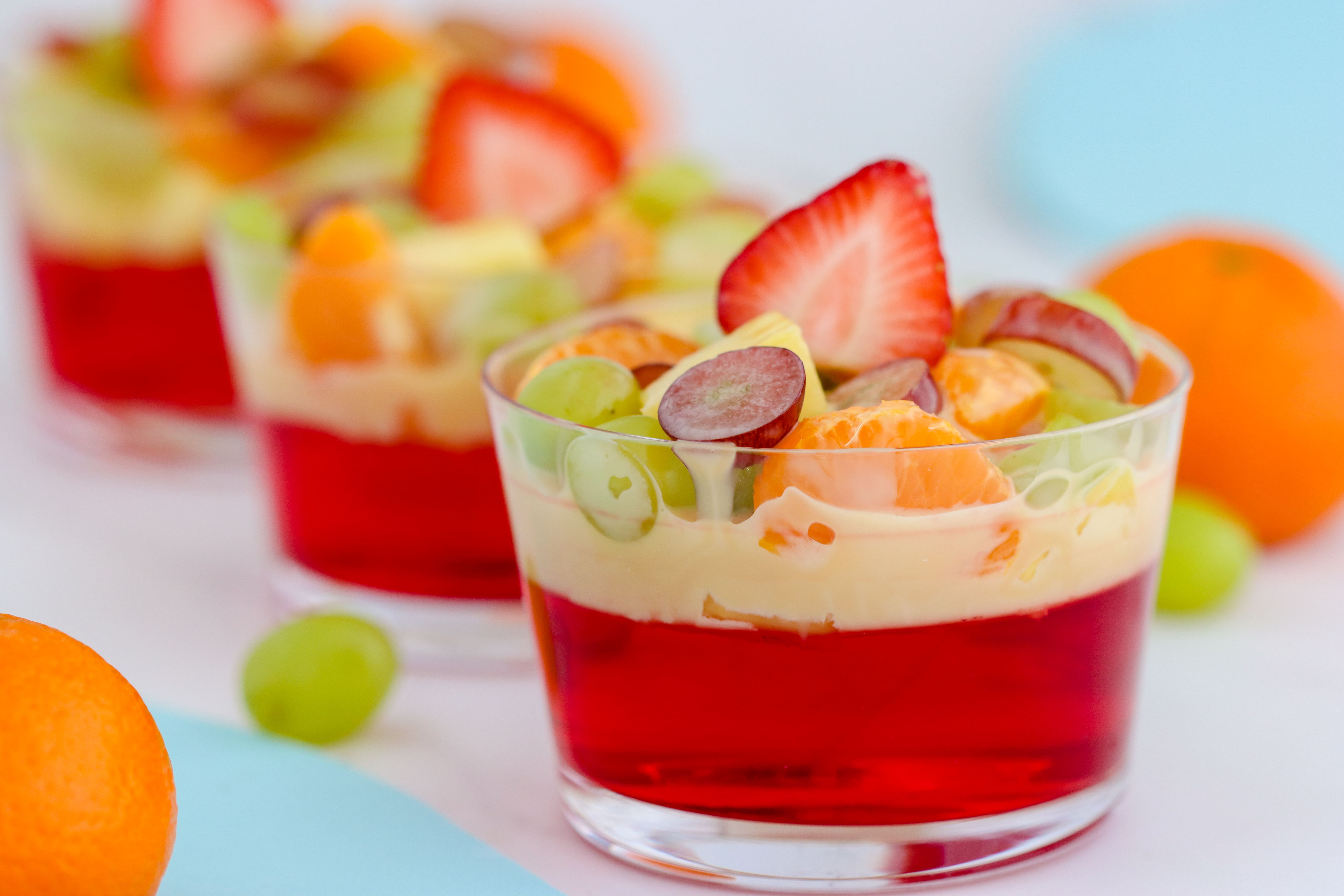 Arriba 91+ imagen receta de postre de gelatina con frutas