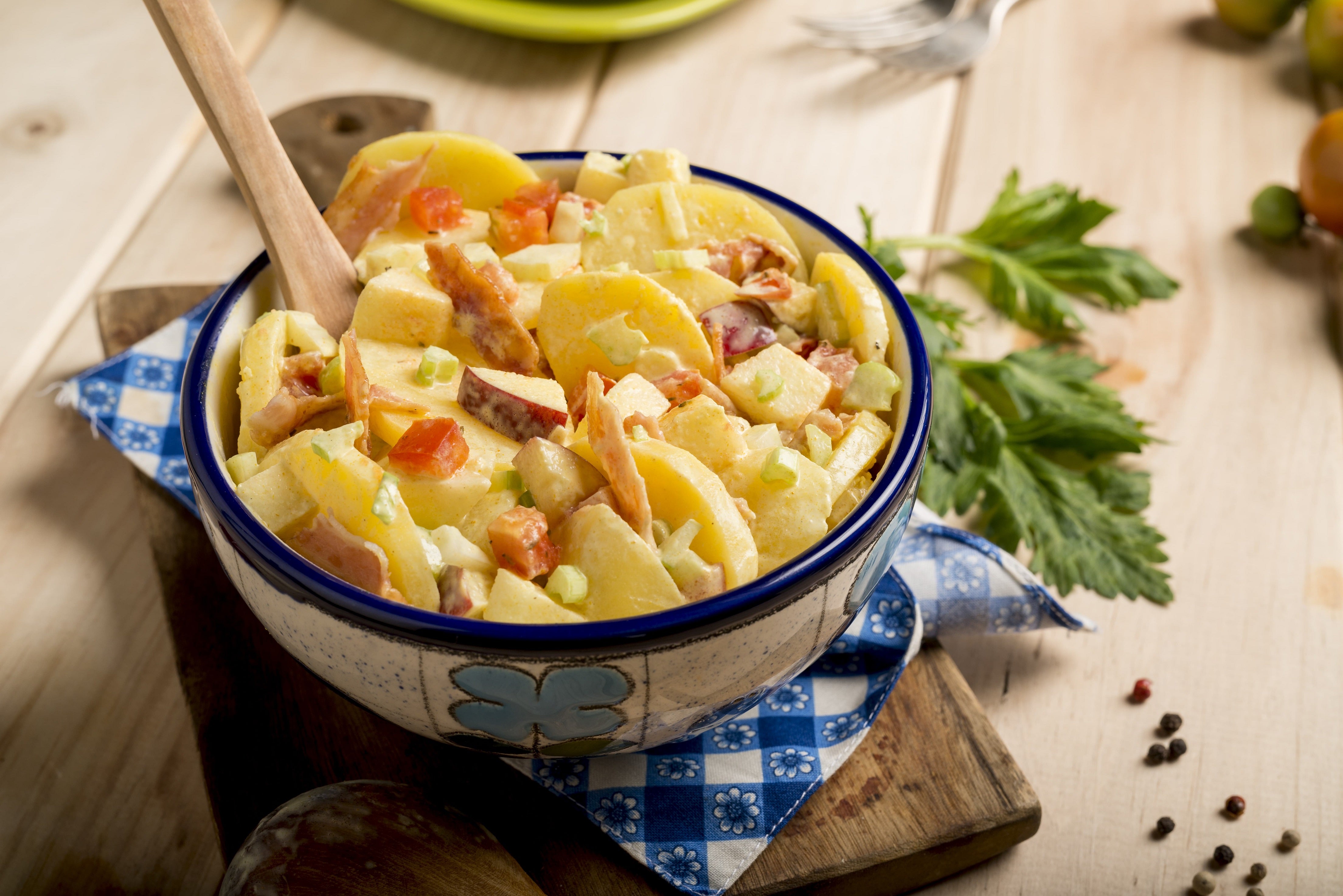 Ensalada de papas al curry
