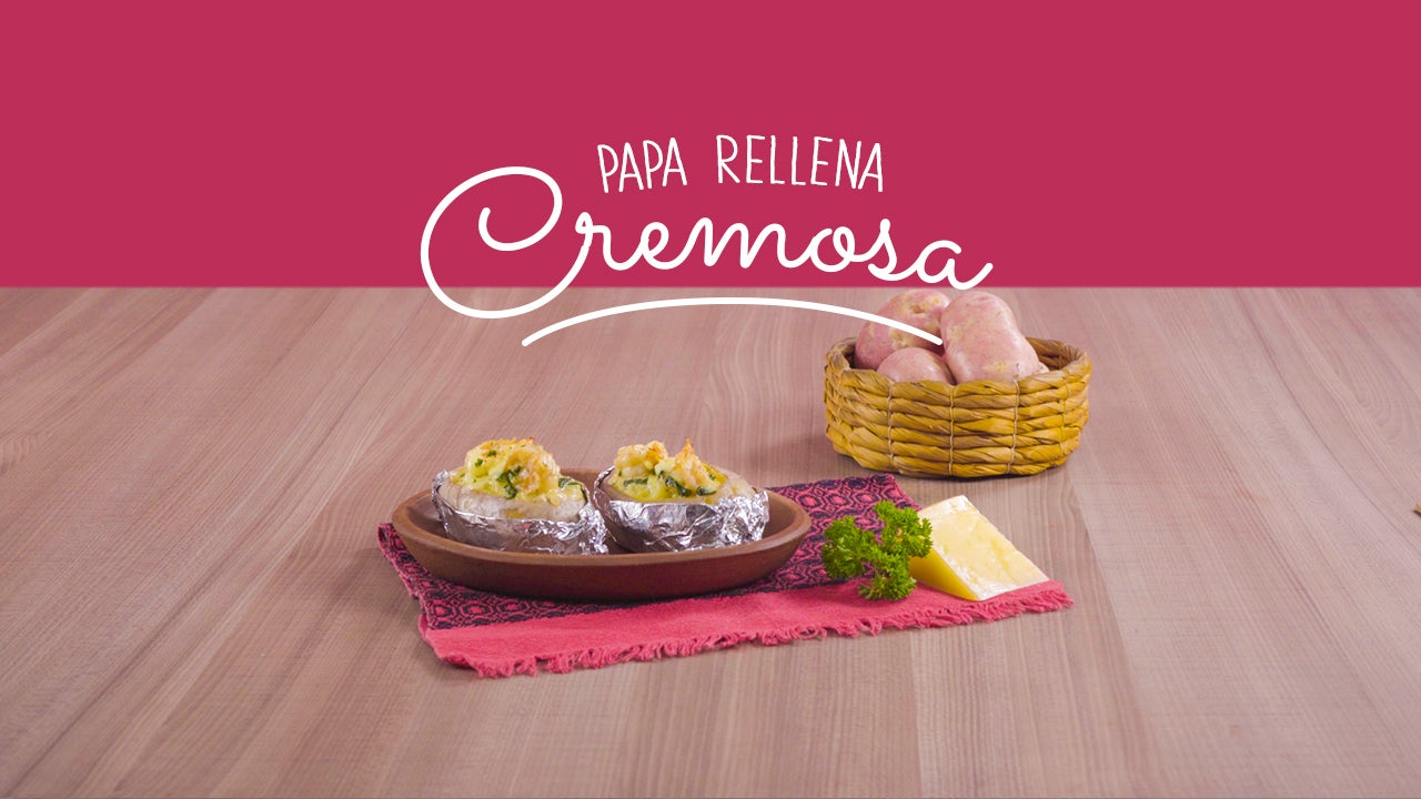 Papa rellena cremosa