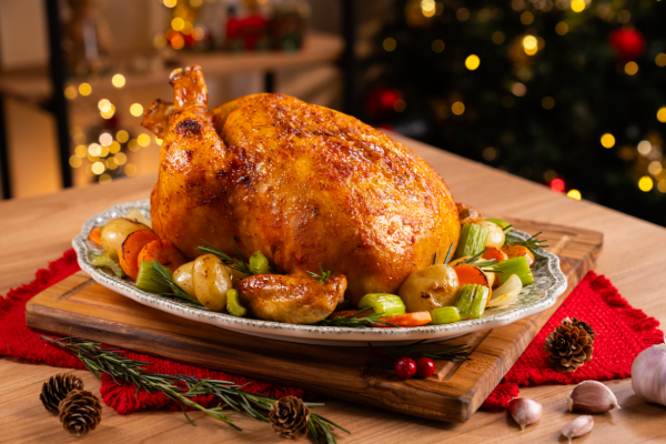 Pollo navideño a la piña Pollo navideño a la piña