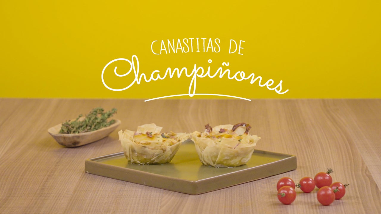 Canastilla de champiñones