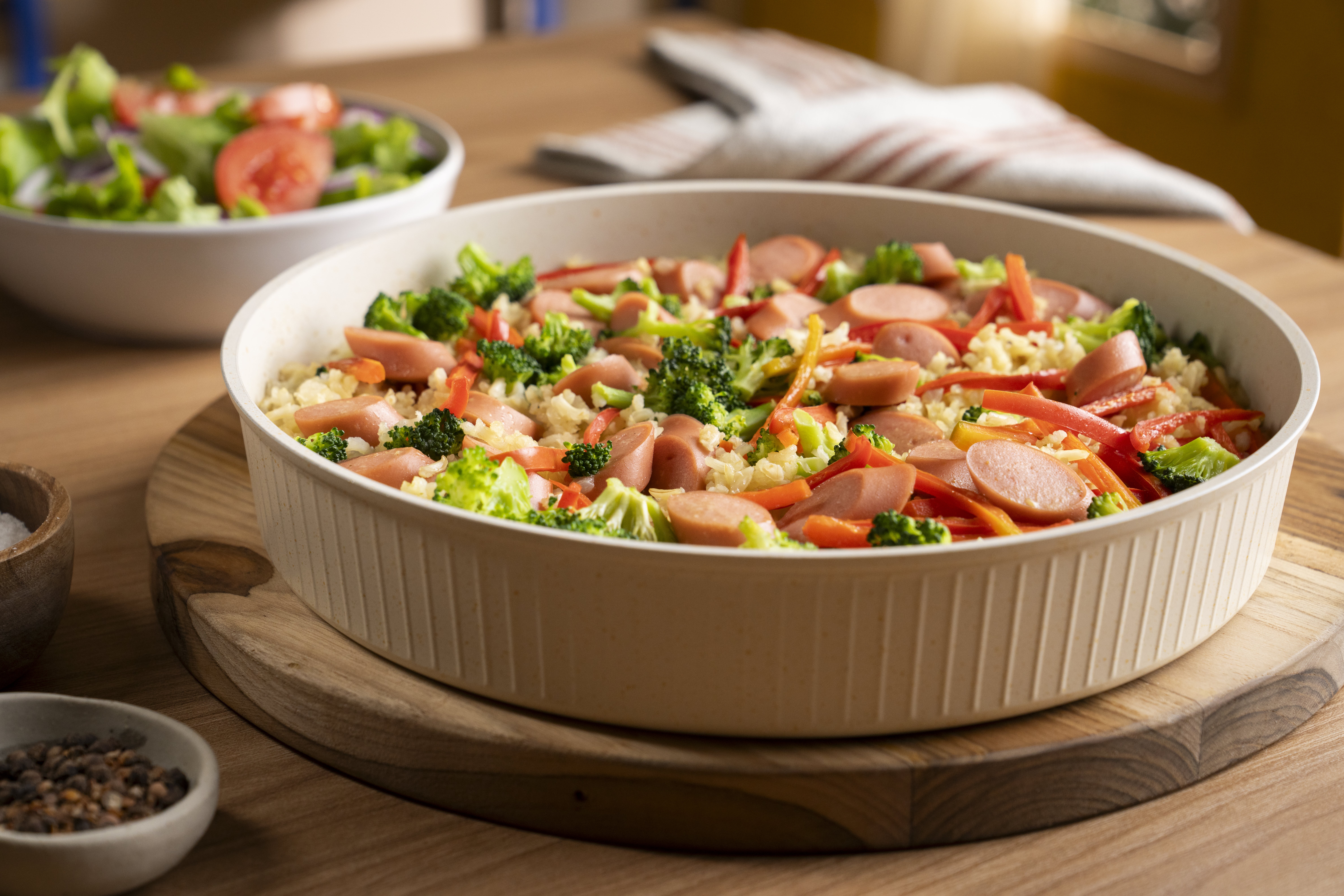 Arroz con salchicha Arroz con salchicha