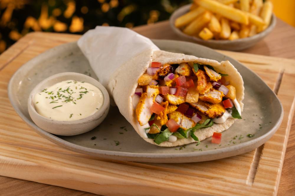 Shawarma de pollo estilo Ecuatoriano Shawarma de pollo estilo Ecuatoriano