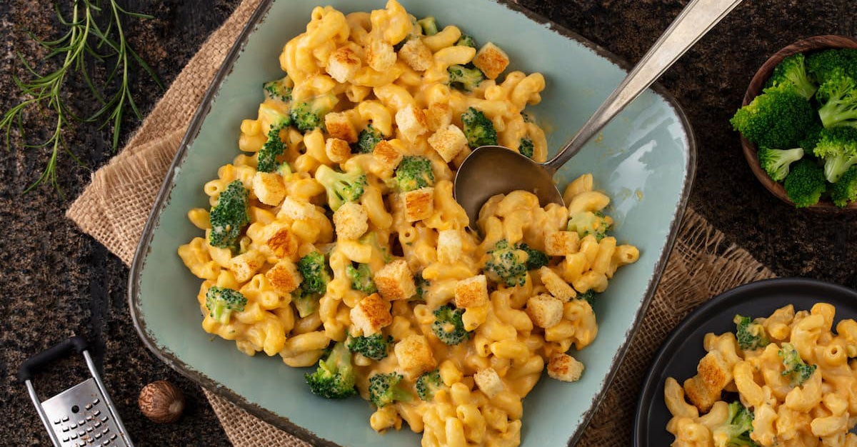 Macarrones con Queso y Brócoli