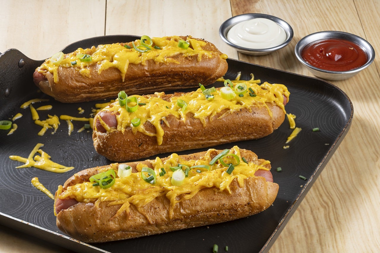 Hot Dog de Queso con Grill