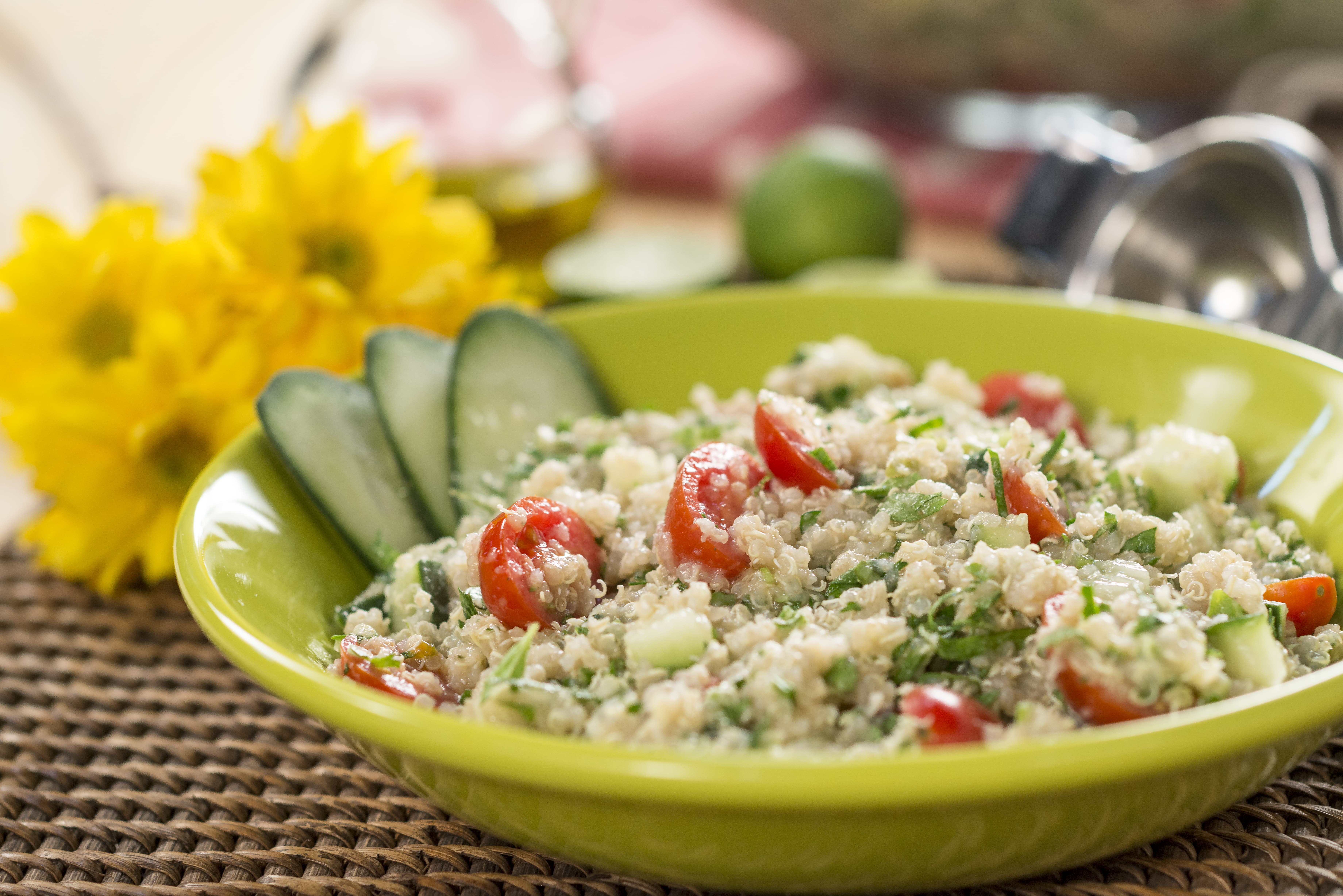 Ensalada de quinua y menta Ensalada de quinua y menta