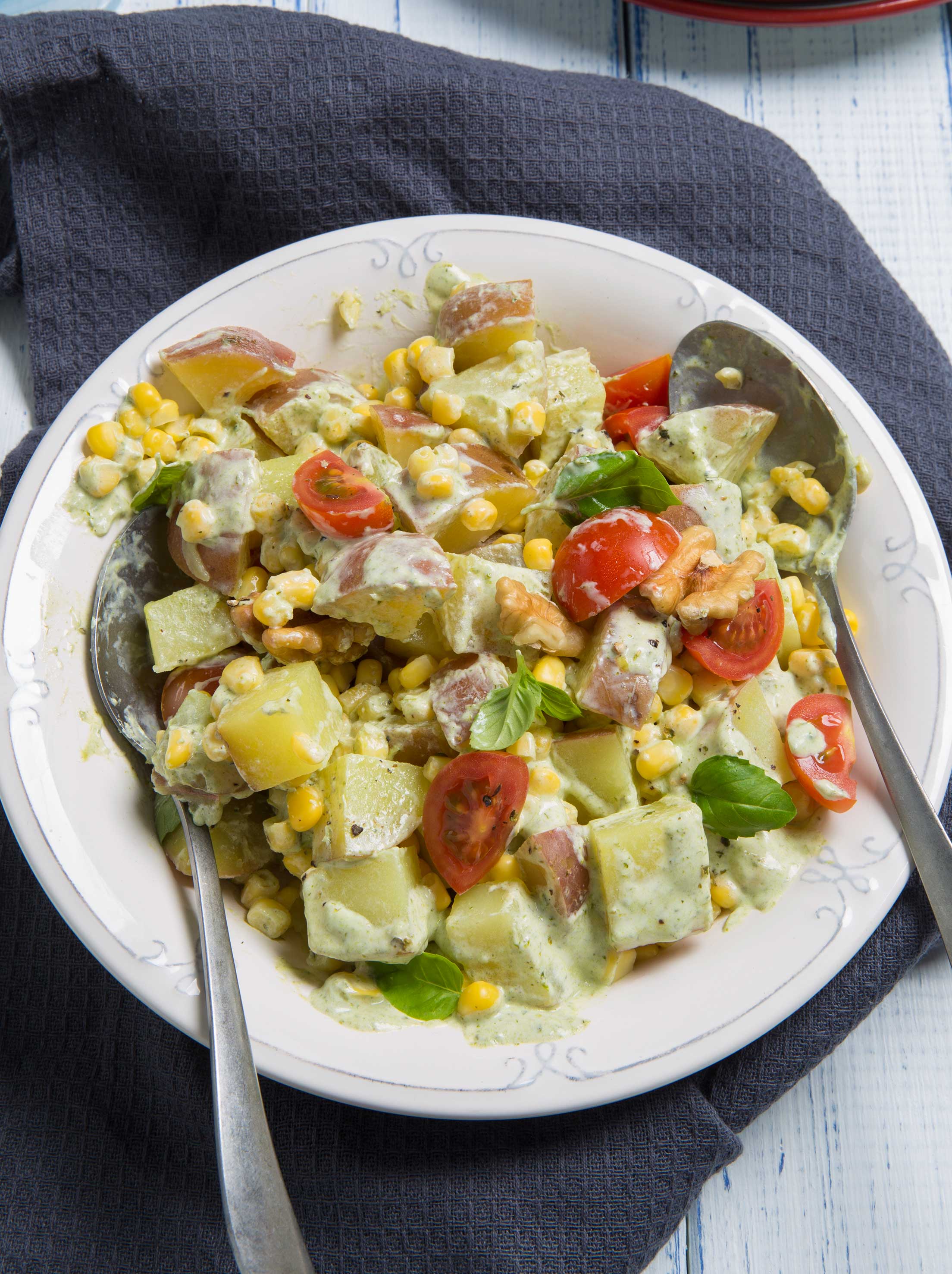 Ensalada de Papas y Verdura con Albahaca Recetas Nestlé