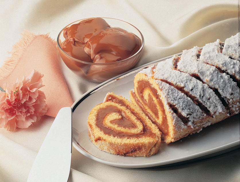 Postre delicioso de Brazo de Reina