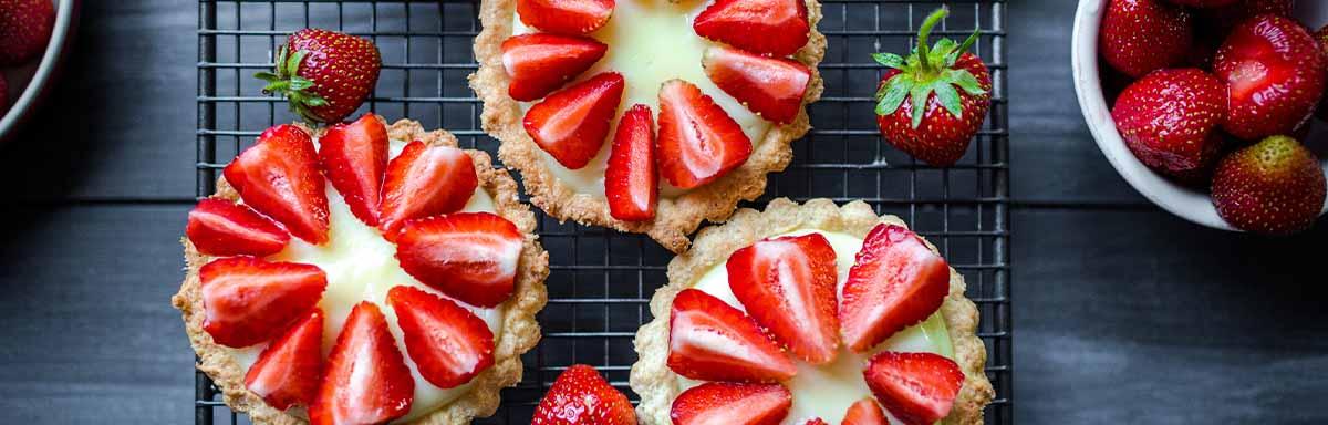 Conservar fresas en postre 