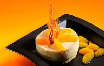 Mousse con caramelo