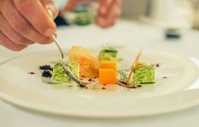 Plato de cocina molecular