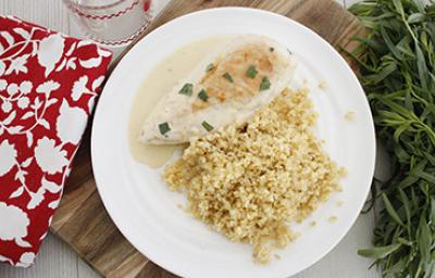 Receta de arroz y pollo con estragón Receta de arroz y pollo con estragón