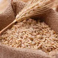 Una bolsa llena de trigo, un alimento que contiene gluten