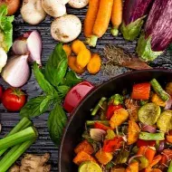 Cocinar verduras al vapor