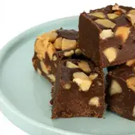 Brownies con frutos secos.