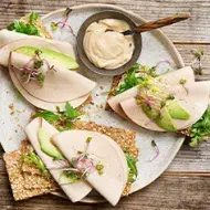 Wraps con vegetales y tahini