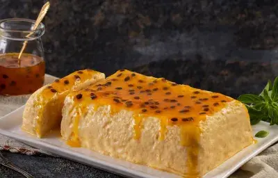 Flan de Maracuyá y Menta Delicioso Flan de Maracuyá y Menta Delicioso