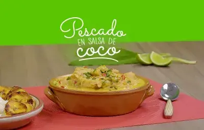 Pescado en salsa de coco Pescado en salsa de coco