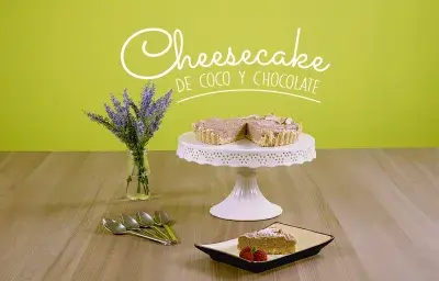 CHEESECAKE DE COCO Y CHOCOLATE CHEESECAKE DE COCO Y CHOCOLATE