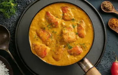 Curry de Corvina al Coco y Cúrcuma sin Lactosa Curry de Corvina al Coco y Cúrcuma sin Lactosa