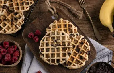 Waffles de Chocobanana Waffles de Chocobanana