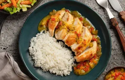 Pollo en salsa caser Pollo en salsa caser
