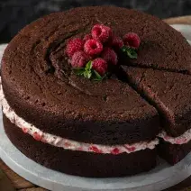 Torta de Chocolate y Frambuesa Gluten free