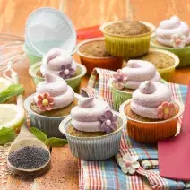 Cupcakes de Frambuesa sin Azúcar