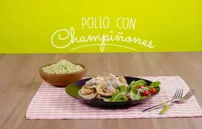 Pollo con champiñones Pollo con champiñones