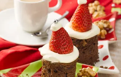 Brownie Navideño sin Azúcar Brownie Navideño sin Azúcar