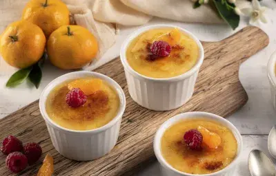 Crema Catalana con Frutas Crema Catalana con Frutas